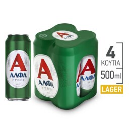 Μπύρα Lager Κουτί 4x500ml
