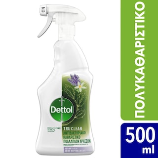 DETTOL | Καθαριστικό Spray Tru Clean Λεβάντα & Άνθος Πορτοκαλιάς 500ml