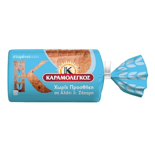 ΚΑΡΑΜΟΛΕΓΚΟΣ | KARAMOLEGKOS RYE TOAST SALT SUG FR.  340G