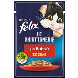 FELIX | Γατοτροφή AGAIL Βοδινό σε Ζελέ 85g