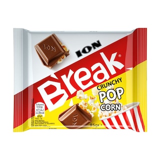ΙΟΝ | BREAK | Σοκολάτα Γάλακτος Crunchy Pop Corn 85g