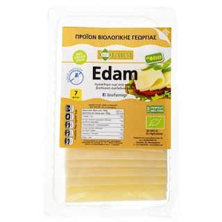 ΒΙΟΦΑΡΜΑ | Semi-Hard Cheese Bio Edam Lactose Free Slices 150g