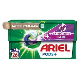 ARIEL | Kάψουλες Πλυντηρίου Ρούχων Allin1 Pods Fiber Care 13+13 Τεμάχια Δώρο