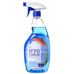 Καθαριστικό Τζαμιών Blue Αντλία 750ml+250ml Δώρο
