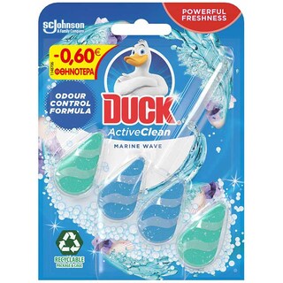 DUCK | Block Λεκάνης WC Active Clean Marine 38.6g Έκπτωση 0.60Ε