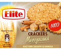ELITE | ΚΡΑΚΕΡΣ ΜΕ ΚΑΣΤΑΝΗ ΖΑΧΑΡΗ ΚΑΙ ΚΑΝΕΛΑ 105 GR