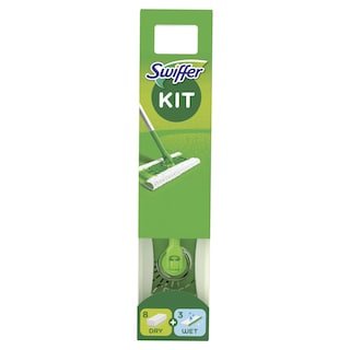 SWIFFER | Έτοιμη Σκούπα + 8 Ανταλλακτικά Πανάκια 1 Τεμάχιο