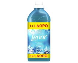 LENOR | Συμπυκνωμένο Μαλακτικό Fresh Ocean Escape 50 Μεζούρες 1+1 Δώρο