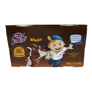 JUNIOR | KIDS YOGHURT ΚΑΚΑΟ 2 Χ 150 GR