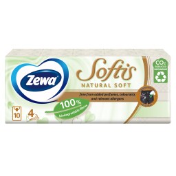 Χαρτομάντηλα Τσέπης Softis Natural Soft 10 Τεμάχια