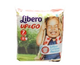 LIBERO | UP & GO | ΠΑΝΕΣ ΒΡΑΚΑΚΙΑ UNISEX 16 - 26 KGR No 7 18 ΤΕΜ