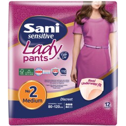 Εσώρουχα Ακράτειας Lady Sensitive Pants Medium 12 Τεμάχια