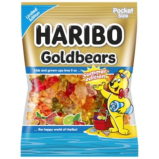 HARIBO | Καραμέλες Ζελίνια Χρυσά Αρκουδάκια Summer Edition 100g