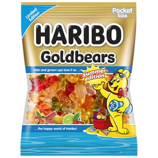HARIBO | Καραμέλες Ζελίνια Χρυσά Αρκουδάκια Summer Edition 100g