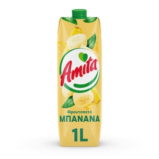AMITA | Φρουτοποτό Μπανάνα 1lt