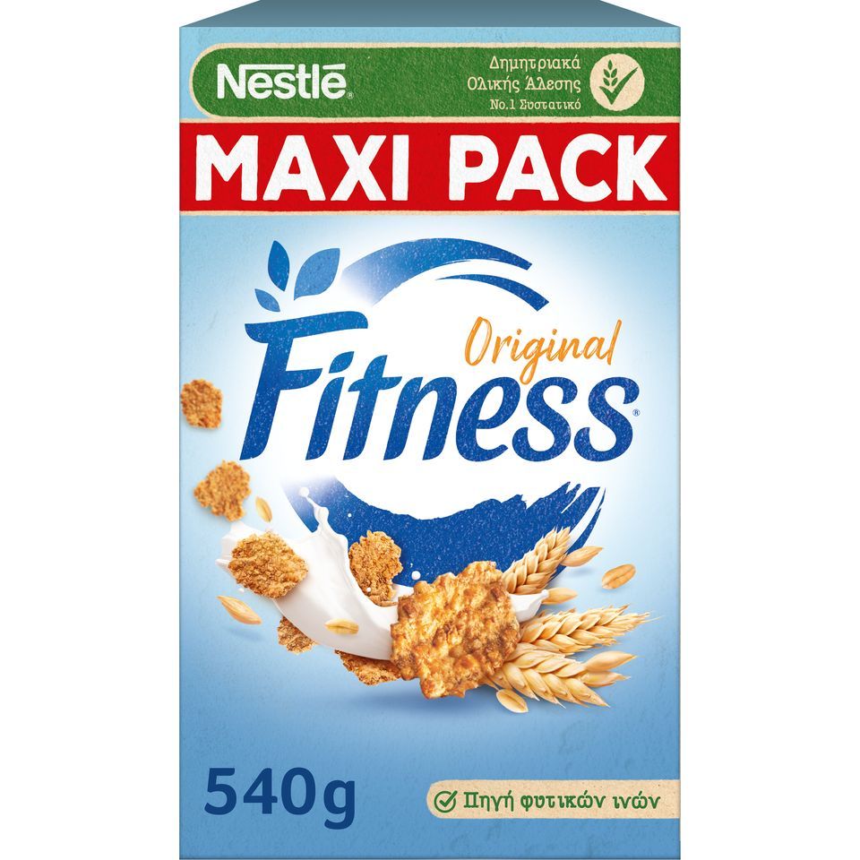 FITNESS Δημητριακά Νιφάδες Σιταριού 540g