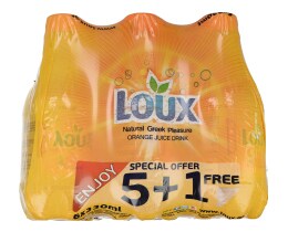 ΛΟΥΞ | Αναψυκτικό Πορτοκαλάδα Φιάλη 6x330ml 5+1 Δώρο