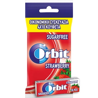 ORBIT | Τσίχλα Φράουλα  4X14 gr