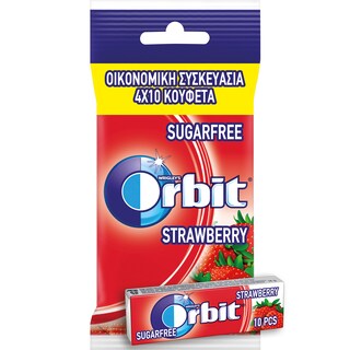 ORBIT | Τσίχλα Φράουλα  4X14 gr