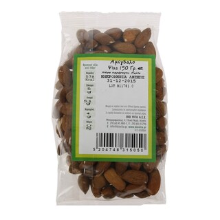 BIO VITA | ΞΗΡΟΙ ΚΑΡΠΟΙ ΑΜΥΓΔΑΛΟ ΨΙΧΑ ΒΙΟΛΟΓΙΚΟ 150 GR