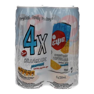 ΕΨΑ | ΑΝΑΨΥΚΤΙΚΟ ΠΟΡΤΟΚΑΛΙ ΜΠΛΕ ΧΩΡΙΣ ΑΝΘΡΑΚΙΚΟ 4 X 330 ML