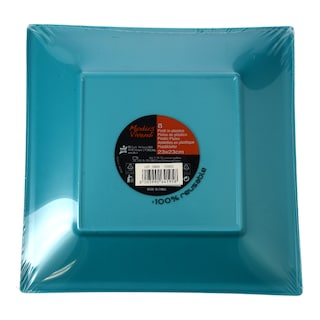 - | ΠΙΑΤΑ ΠΛΑΣΤΙΚΑ ΤΕΤΡΑΓΩΝΑ ΤΥΡΚΟΥΑΖ 23 CM 1 TEM