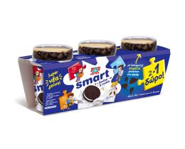 SMART | Παιδικό Γιαούρτι Βανίλια Μπισκότο 3x145g 2+1 Δώρο