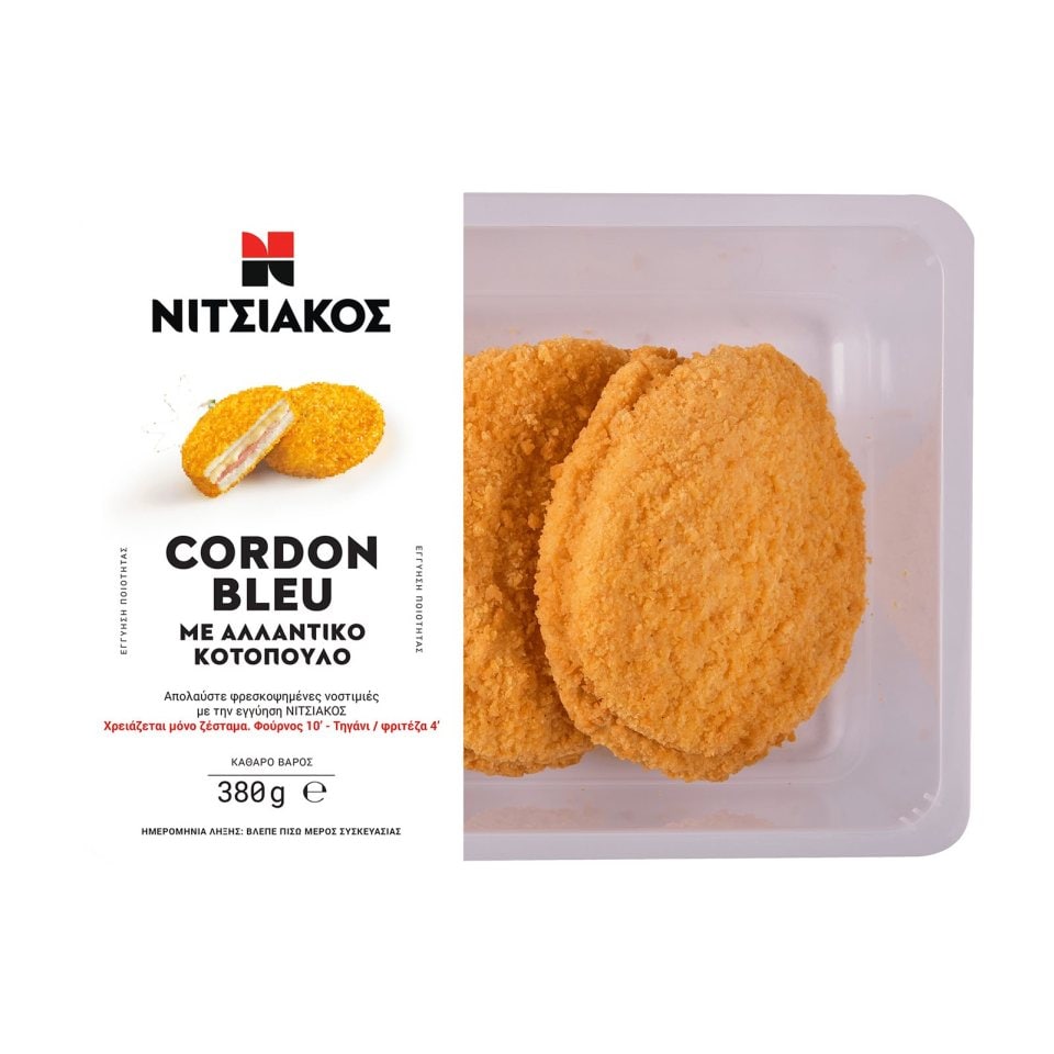 ΝΙΤΣΙΑΚΟΣ Cordon Bleu Στήθος Κοτόπουλο 380g