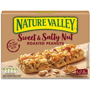 NATURE VALLEY | Μπάρες Δημητριακών Sweet & Salty Φυστίκι 4x30g
