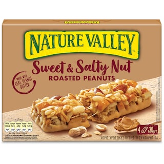 NATURE VALLEY | Μπάρες Δημητριακών Sweet & Salty Φυστίκι 4x30g