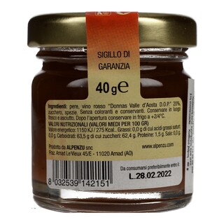 ALPENZU | Σάλτσα Αχλάδι με Κόκκινο Κρασί 40g