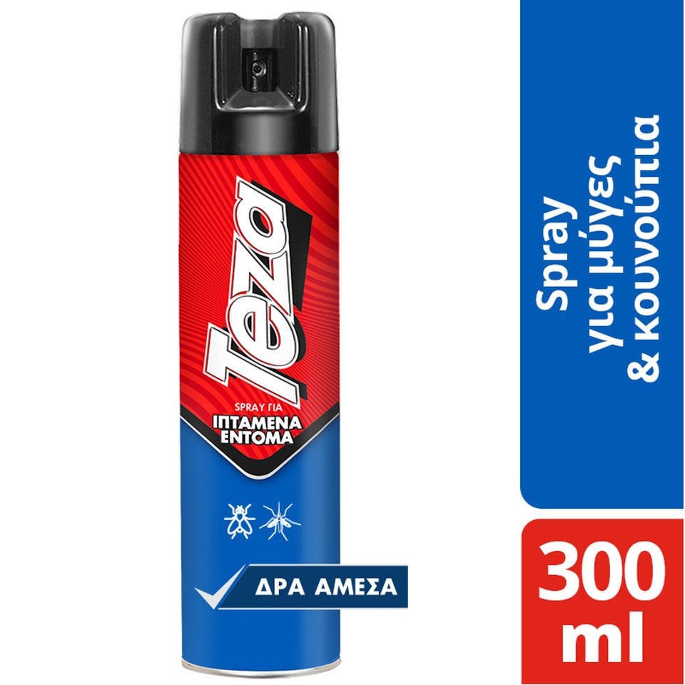 TEZA Εντομοκτόνο Spray για Μύγες & Κουνούπια 300ml