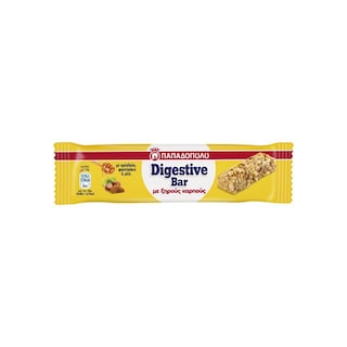 ΠΑΠΑΔΟΠΟΥΛΟΥ | Μπάρες Δημητριακών Digestive Αμύγδαλα Φουντούκια & Μέλι 5x28g Έκπτωση 0.60Ε