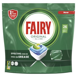 FAIRY | Κάψουλες Πλυντηρίου Πιάτων All in 1 Original 26 Τεμάχια