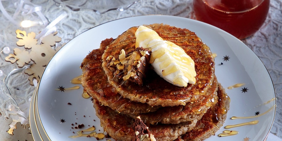 Pancakes με βρώμη και μπαχαρικά