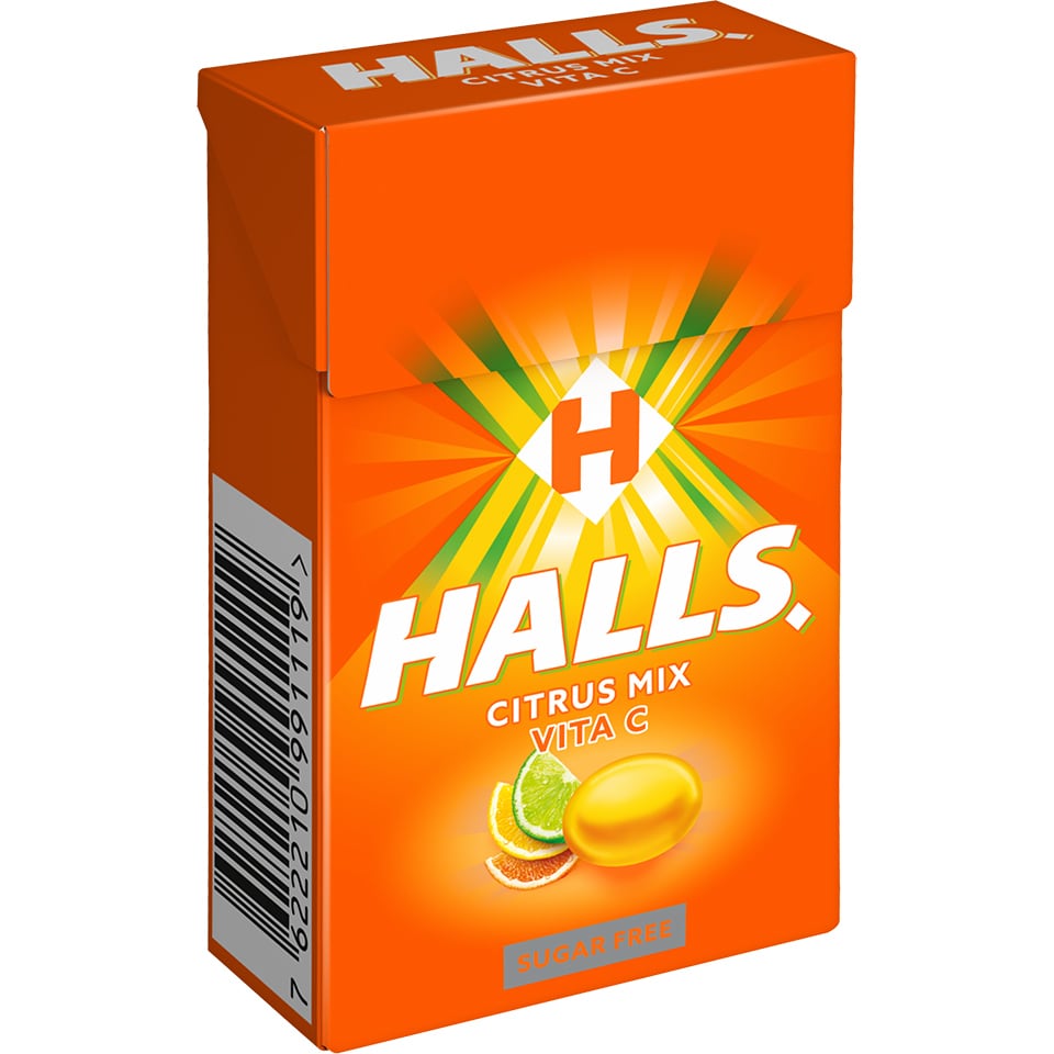 HALLS Καραμέλες Βιταμίνη C 28g