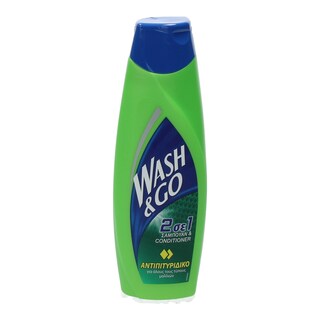 WASH&GO | ΣΑΜΠΟΥΑΝ 2 ΣΕ 1 ΚΑΤΑ ΤΗΣ ΠΙΤΥΡΙΔΑΣ 400 ML