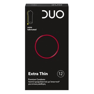DUO | Προφυλακτικά Extra Thin 12 Τεμάχια