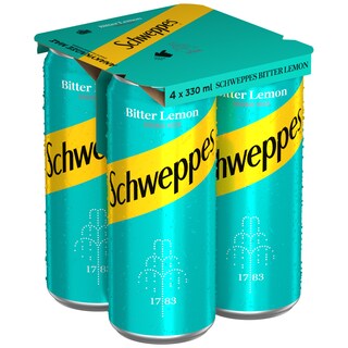 SCHWEPPES | ΑΝΑΨΥΚΤΙΚΟ BITTER LEMON ΚΟΥΤΙ 4 X 330 ML