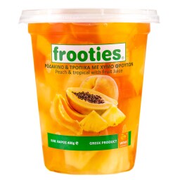 FROOTIES | FROOTIES PEACH CUBES WITH TROPICAL FRUITS 400 GR