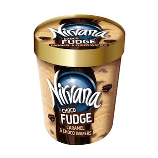 NIRVANA | Παγωτό Choco Fudge Caramel & Choco Wafers 630g