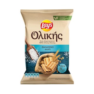 LAYS | ΟΛΙΚΗΣ | Τσιπς Ολικής Άλεσης Θαλασσινό Αλάτι 95g