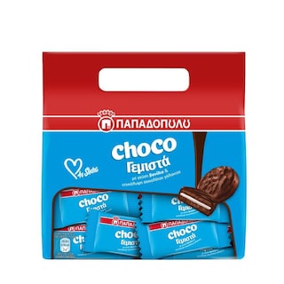 ΠΑΠΑΔΟΠΟΥΛΟΥ | Μπισκότα Γεμιστά Βανίλια με Επικάλυψη Σοκολάτα 200g