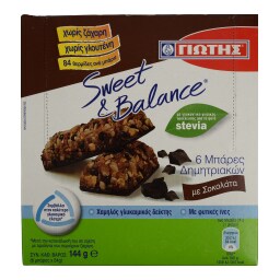 SWEET & BALANCE | Μπάρες Δημητριακών Σοκολάτα 6 X 24gr