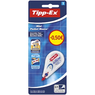 TIPPEX | Διορθωτική Ταινία Mini Pocket Mouse 1 Τεμάχιο (-0.50E)