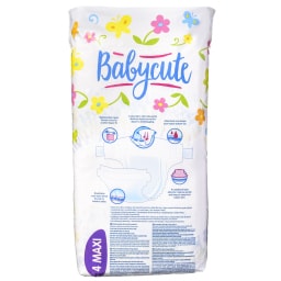 BABYCUTE | Πάνες Μωρού Νο4 Maxi 50 Τεμάχια