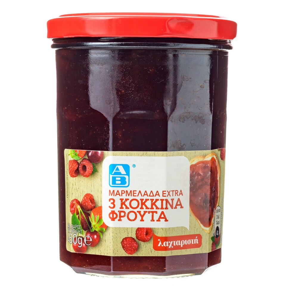 ΑΒ | Μαρμελάδα Έξτρα 3 Κόκκινα Φρούτα 450g | AB