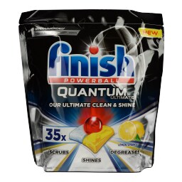 FINISH | Ταμπλέτες Πλυντηρίου Πιάτων Quantum Ultimate Lemon 35 Τεμάχια