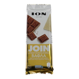 ΙΟΝ | JOIN | ΣΟΚΟΛΑΤΑ ΒΑΦΛΑ ΚΑΙ ΠΡΑΛΙΝΑ ΦΟΥΝΤΟΥΚΙΟΥ 85 GR