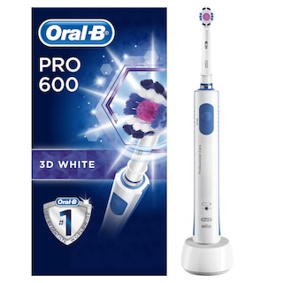 ORAL B | Ηλεκτρική Οδοντόβουρτσα Pro 600 3D White 1 Τεμάχιο